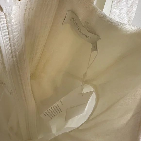 ZIMMERMANN Alight Corset White Mini Dress